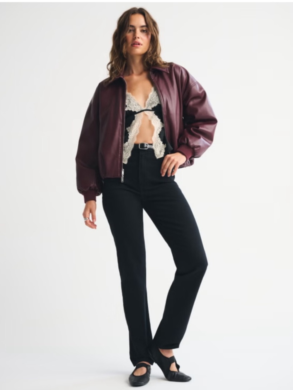 Abercrombie and Fitch The 90s Straight Ultra High Rise Black Jeans
